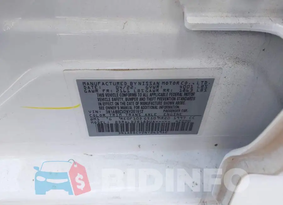 3N1AB8CV2NY261912 Photo# 9