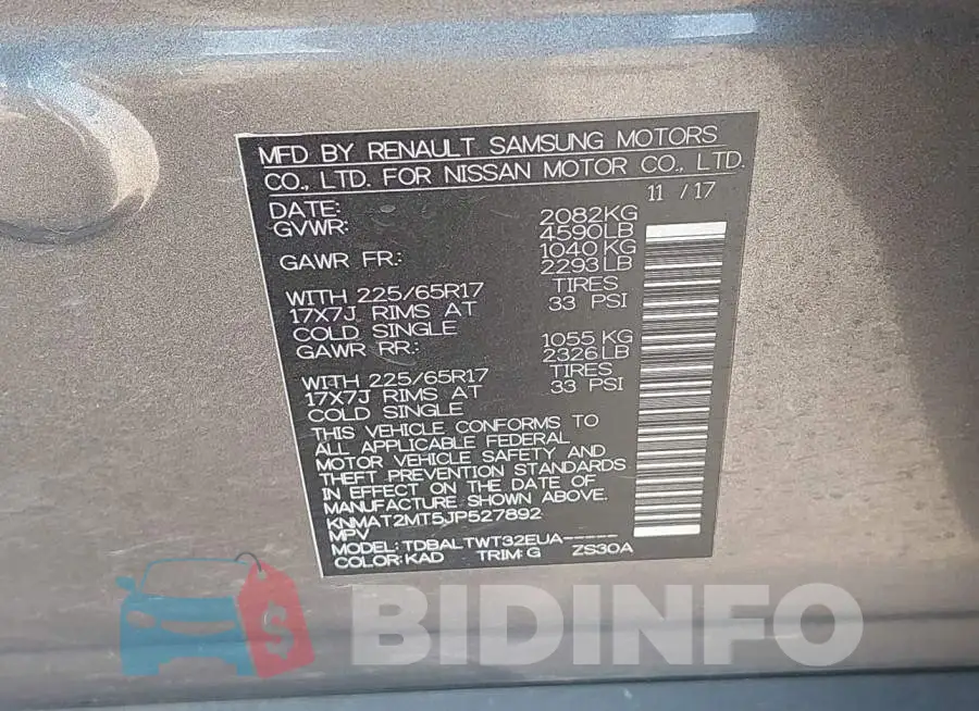 KNMAT2MT5JP527892 Photo# 9
