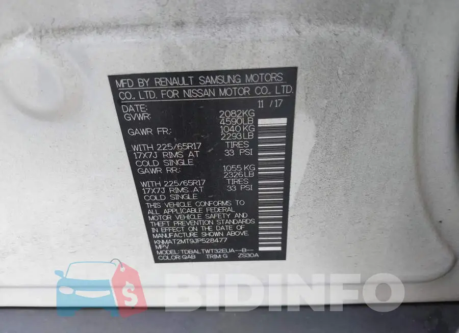 KNMAT2MT9JP528477 Photo# 9