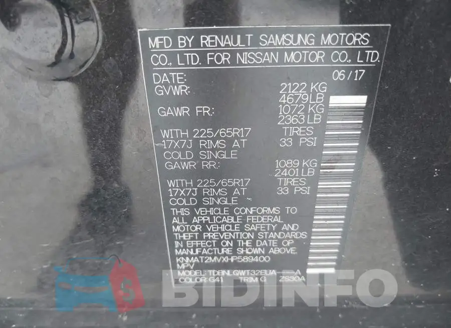 KNMAT2MVXHP589400 Photo# 9