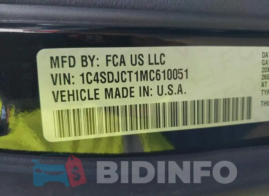 1C4SDJCT1MC610051 Photo# 9