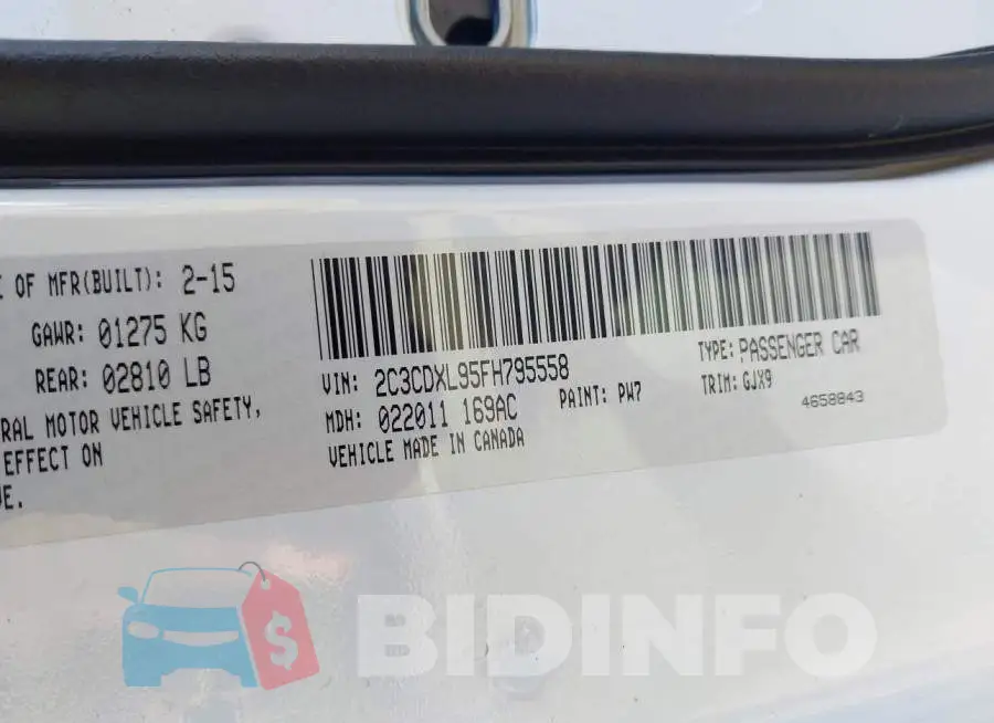 2C3CDXL95FH795558 Photo# 9