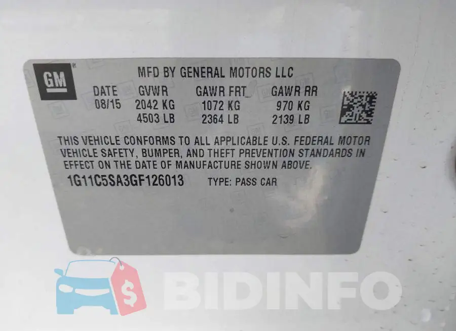 1G11C5SA3GF126013 Photo# 9