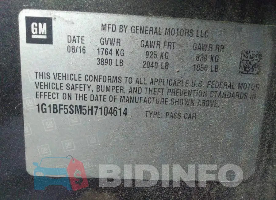 1G1BF5SM5H7104614 Photo# 9