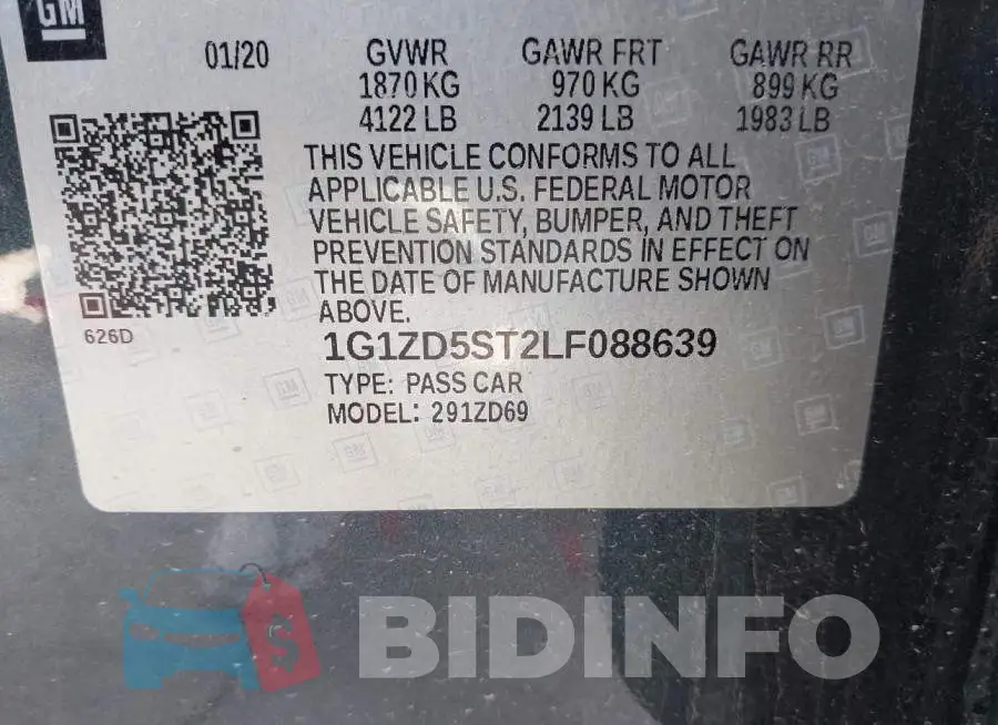 1G1ZD5ST2LF088639 Photo# 9