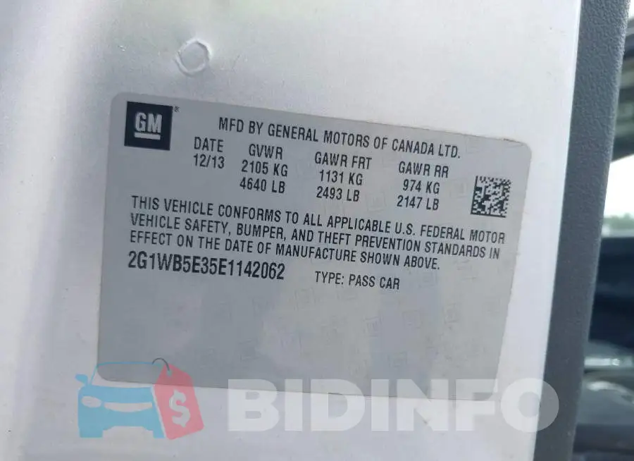 2G1WB5E35E1142062 Photo# 9