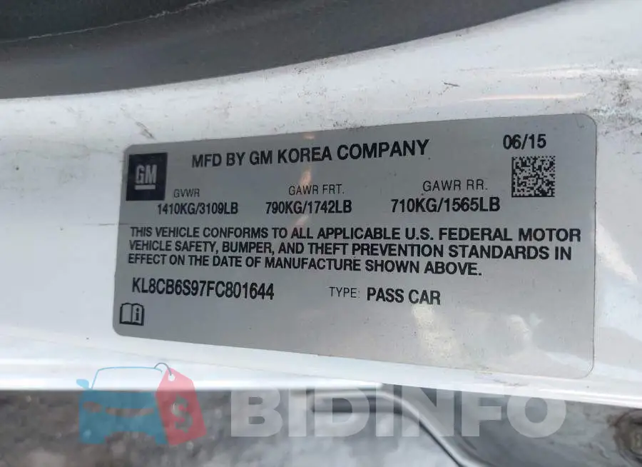 KL8CB6S97FC801644 Photo# 9