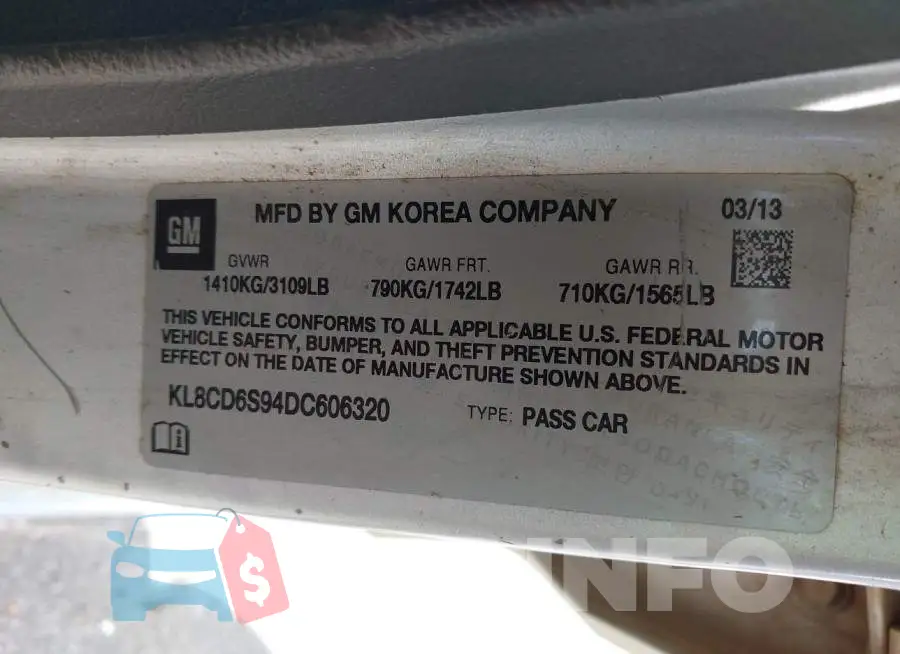 KL8CD6S94DC606320 Photo# 9