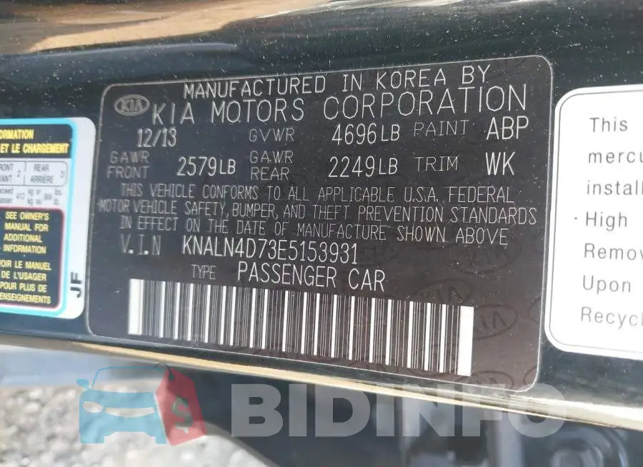 KNALN4D73E5153931 Photo# 9