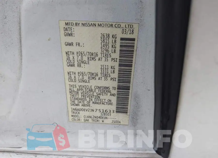 1N6AD0EV2JN751633 Photo# 9