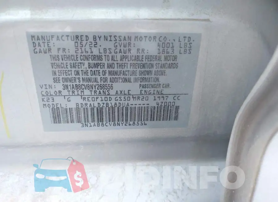 3N1AB8CV8NY268556 Photo# 9