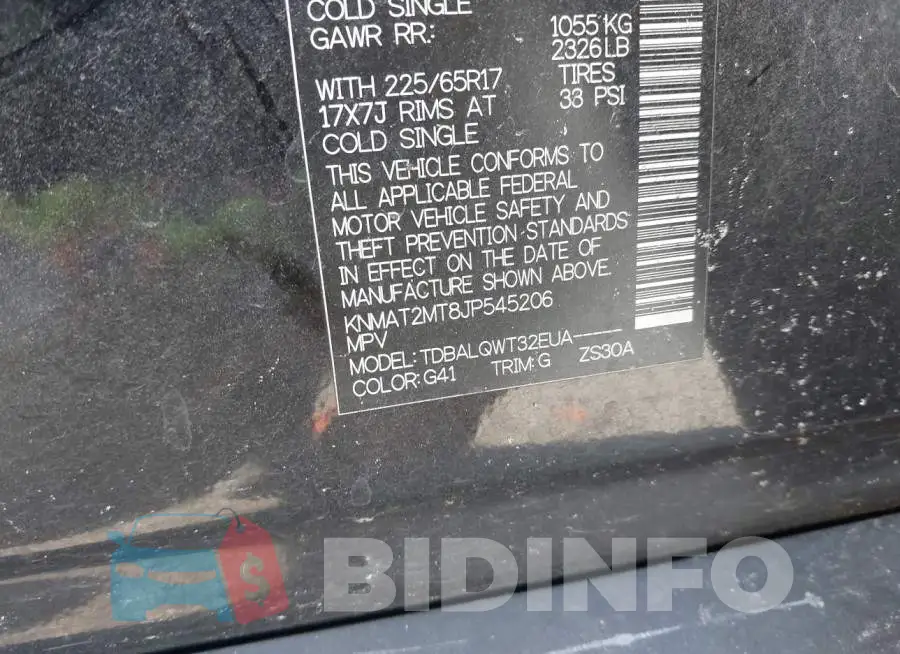 KNMAT2MT8JP545206 Photo# 9