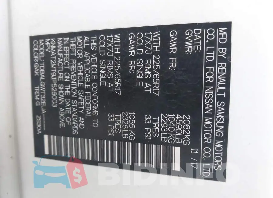 KNMAT2MT9JP526003 Photo# 9