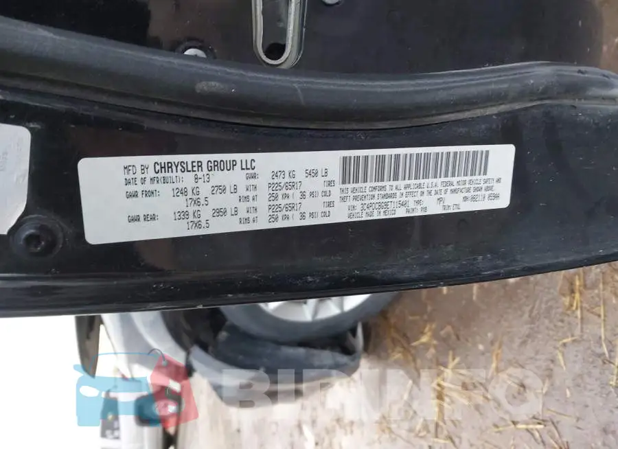 3C4PDCBG9ET115401 Photo# 9
