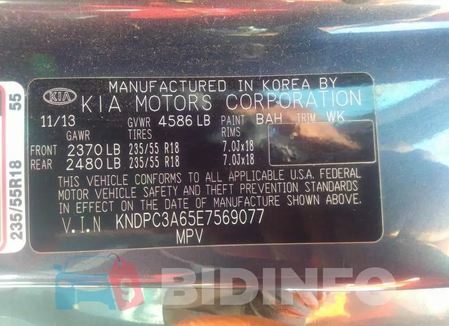 KNDPC3A65E7569077 Photo# 9