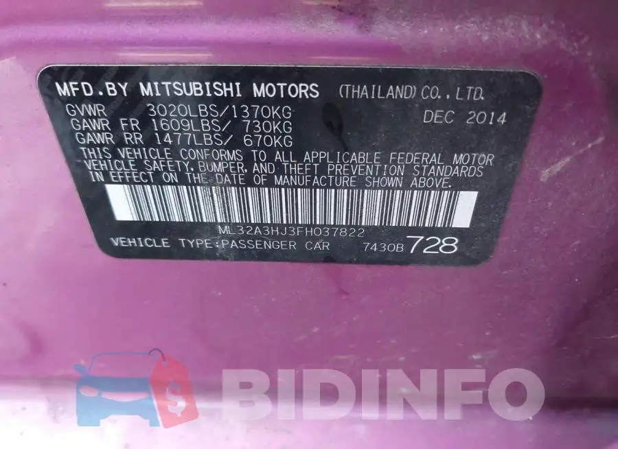 ML32A3HJ3FH037822 Photo# 9