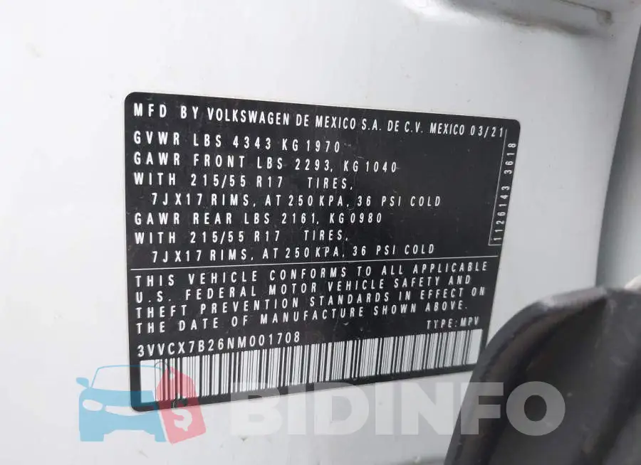 3VVCX7B26NM001708 Photo# 9