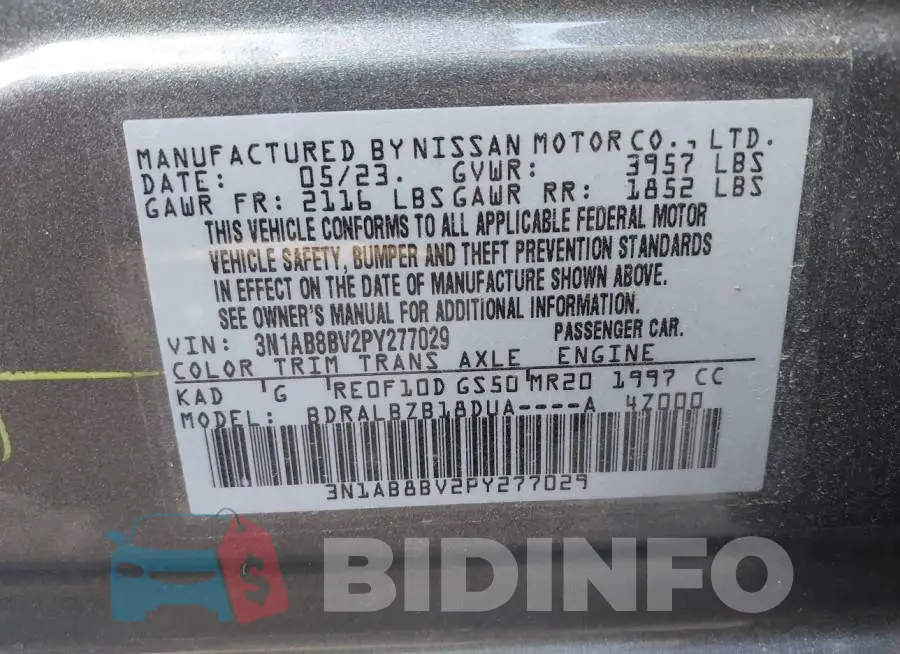 3N1AB8BV2PY277029 Photo# 9