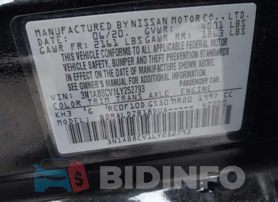 3N1AB8CV1LY252793 Photo# 9