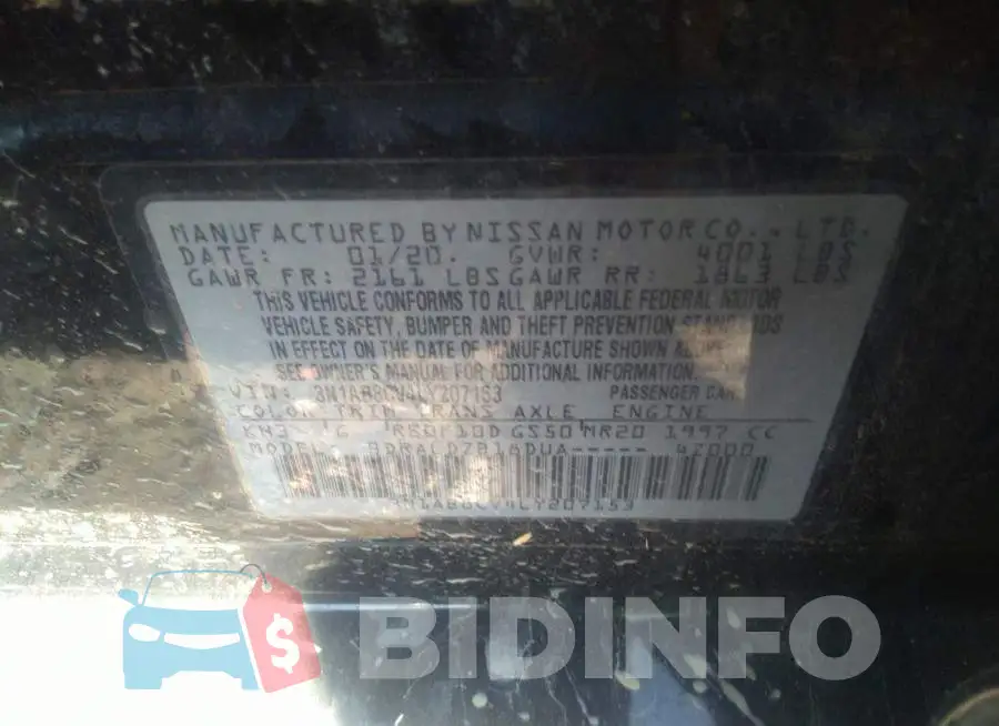 3N1AB8CV4LY207153 Photo# 9