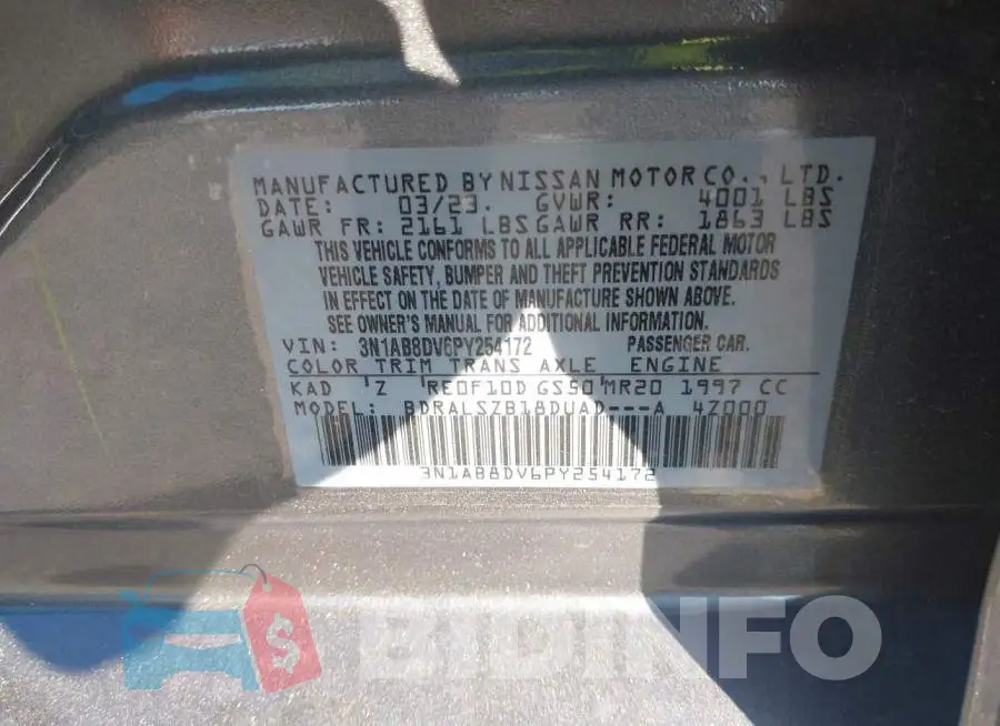 3N1AB8DV6PY254172 Photo# 9
