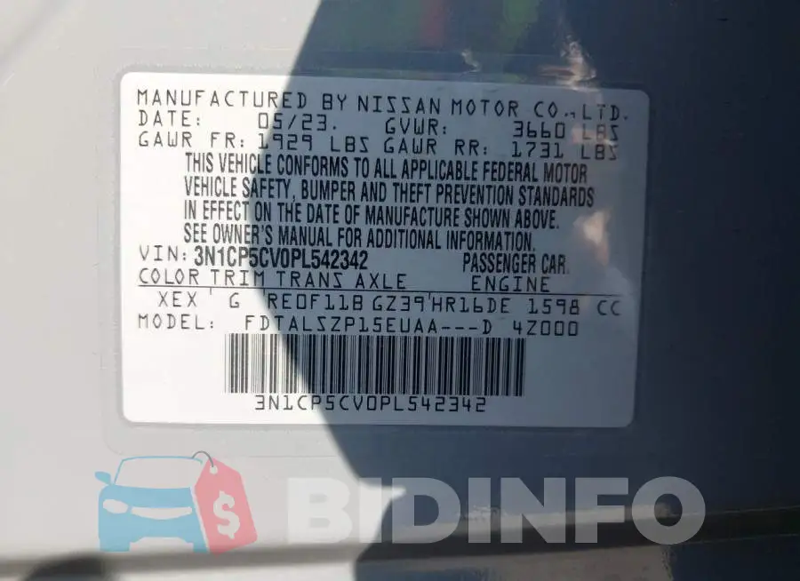 3N1CP5CV0PL542342 Photo# 9