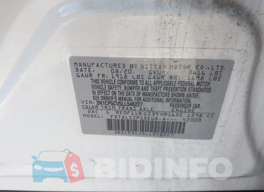 3N1CP5CV5LL548227 Photo# 9