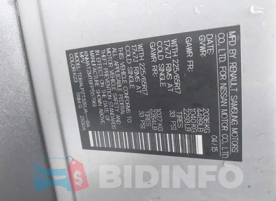 KNMAT2MT6FP557961 Photo# 9