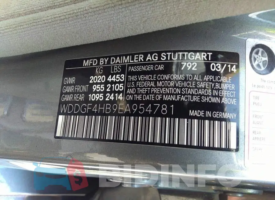 WDDGF4HB9EA954781 Photo# 9