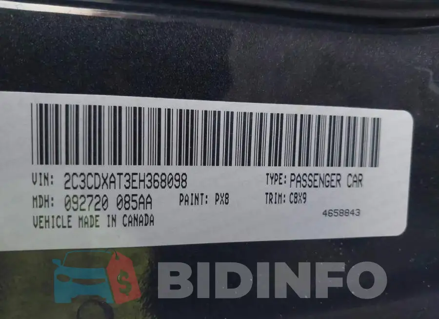 2C3CDXAT3EH368098 Photo# 9