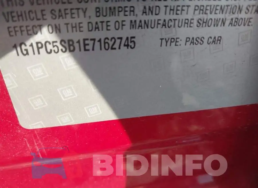 1G1PC5SB1E7162745 Photo# 9