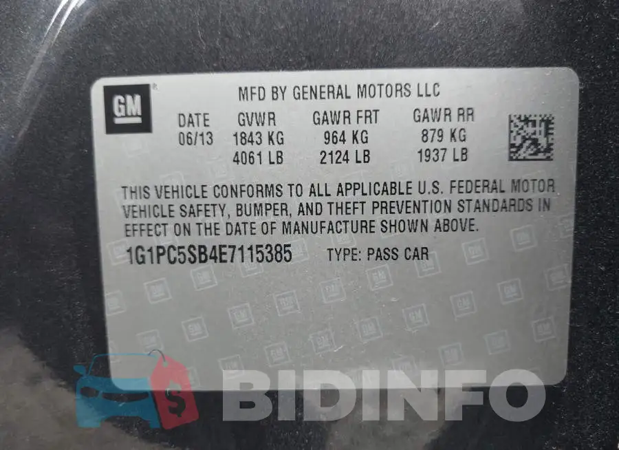 1G1PC5SB4E7115385 Photo# 9
