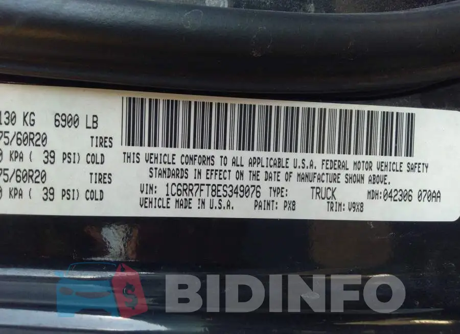 1C6RR7FT8ES349076 Photo# 9