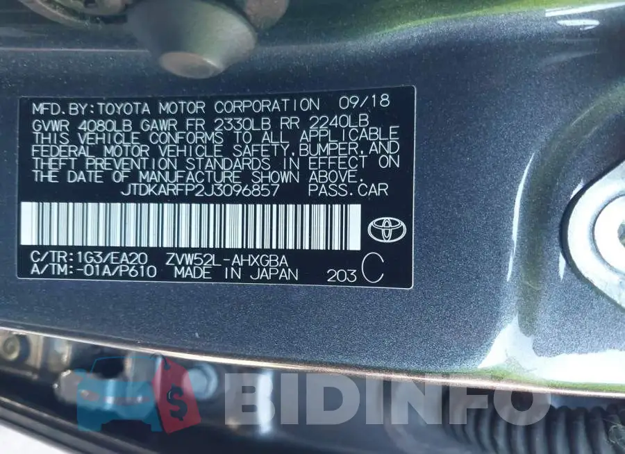 JTDKARFP2J3096857 Photo# 9