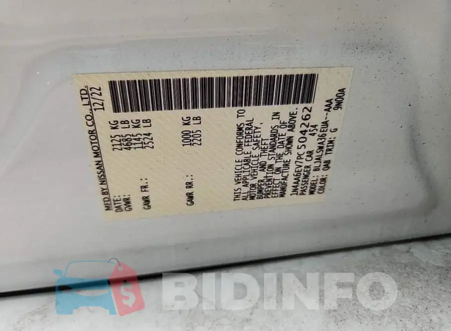 1N4AA6EV7PC504262 Photo# 8