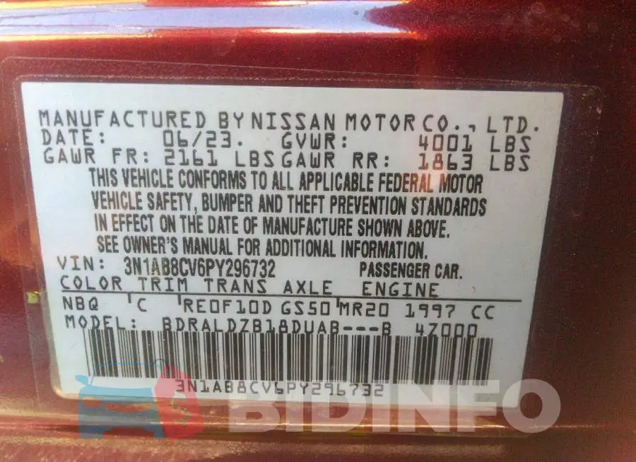 3N1AB8CV6PY296732 Photo# 9