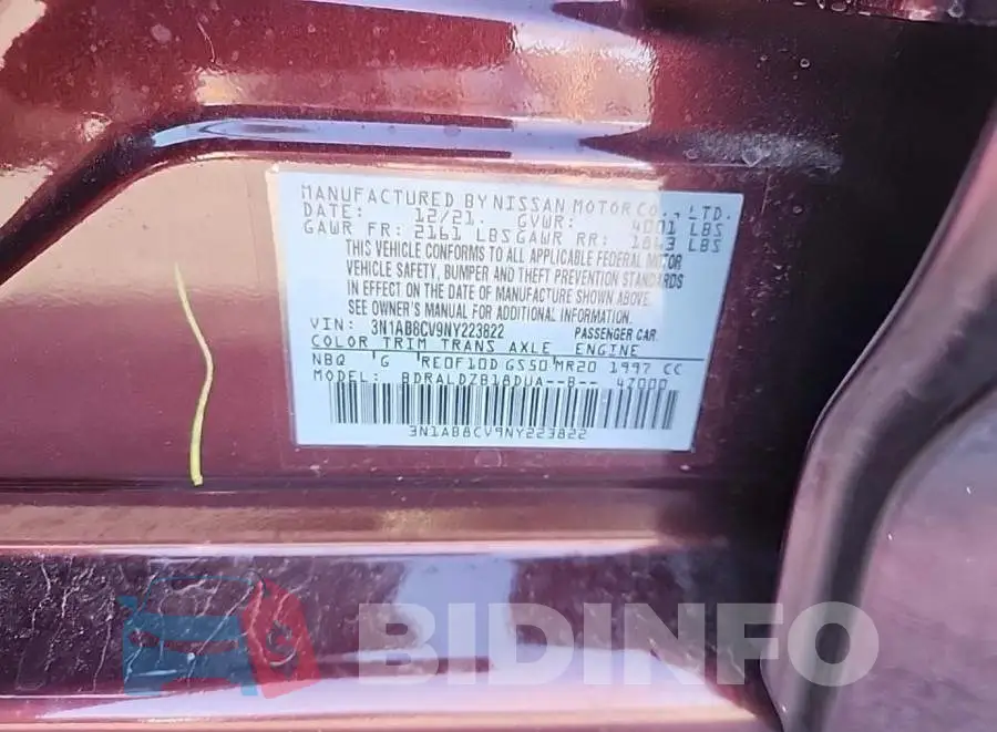 3N1AB8CV9NY223822 Photo# 8