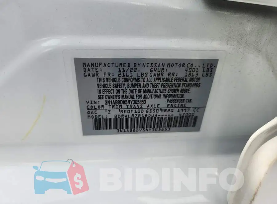 3N1AB8DV5NY305853 Photo# 8
