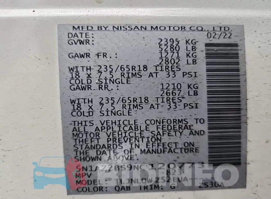 5N1AZ2BS9NC120773 Photo# 8