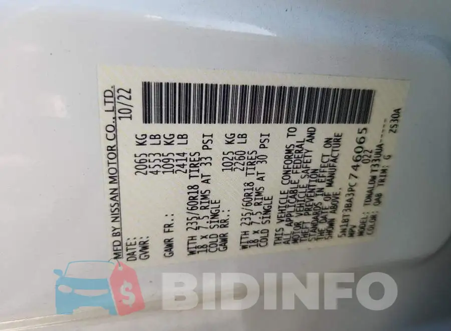 5N1BT3BA3PC746065 Photo# 8