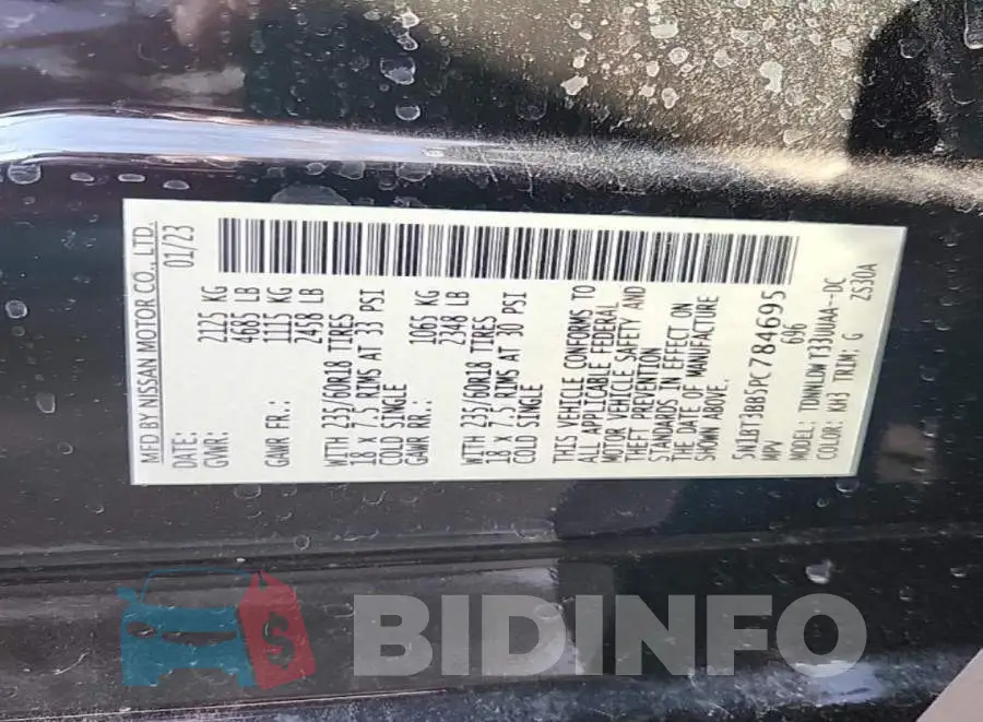 5N1BT3BB5PC784695 Photo# 8
