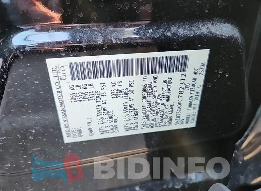 5N1BT3CA0PC782312 Photo# 8