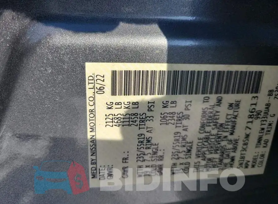 5N1BT3CB5NC718613 Photo# 8