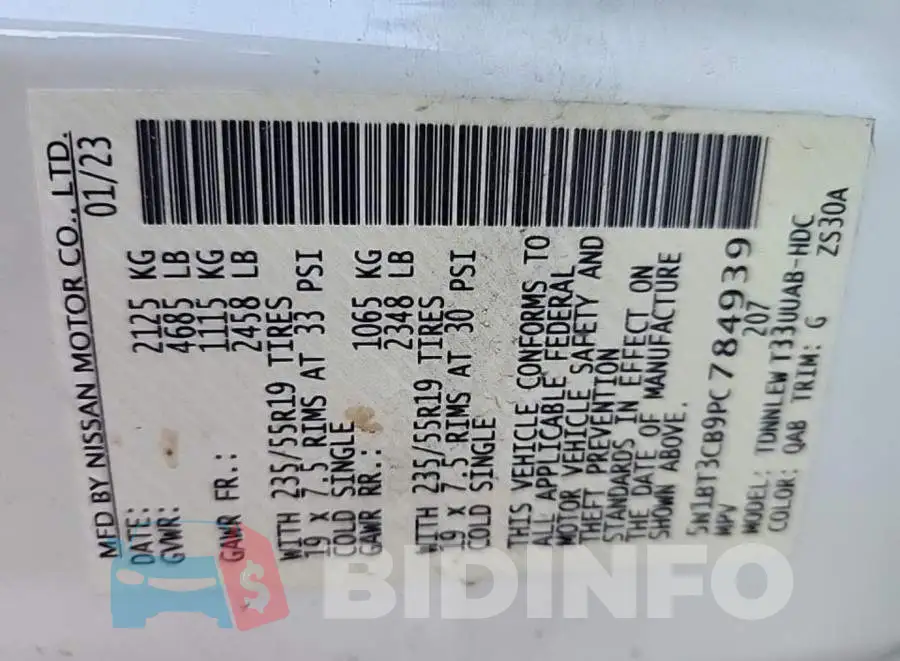 5N1BT3CB9PC784939 Photo# 8