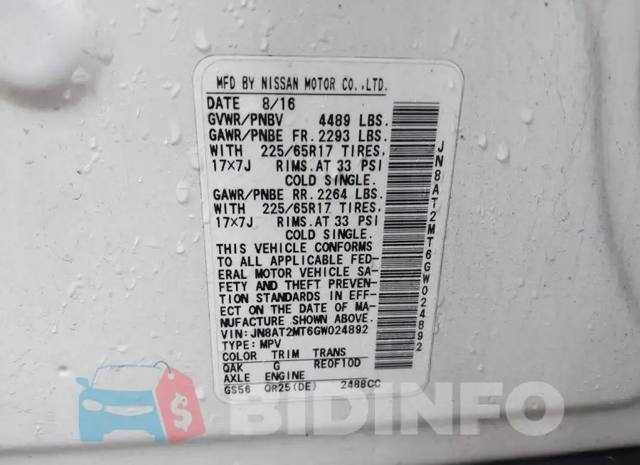 JN8AT2MT6GW024892 Photo# 9