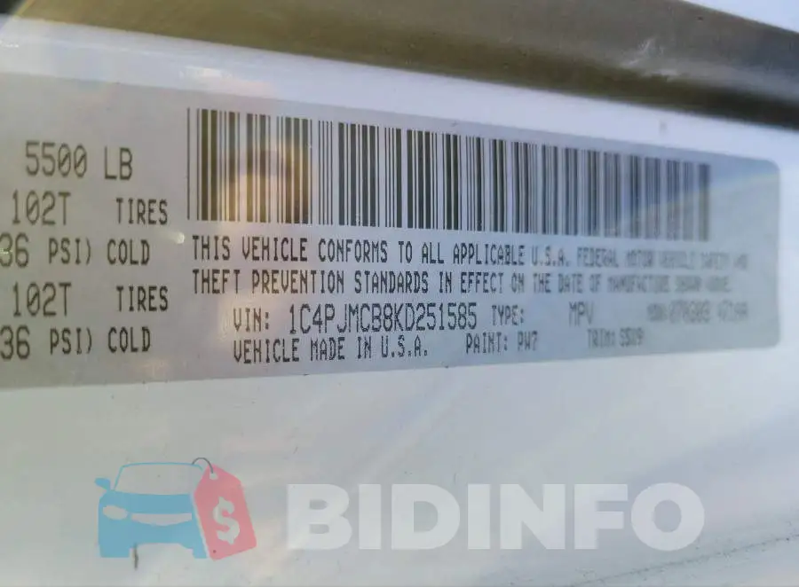 1C4PJMCB8KD251585 Photo# 9
