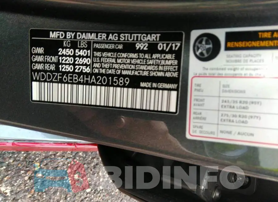 WDDZF6EB4HA201589 Photo# 9