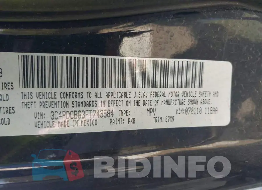 3C4PDCBG3FT743584 Photo# 9