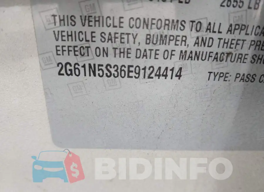 2G61N5S36E9124414 Photo# 9
