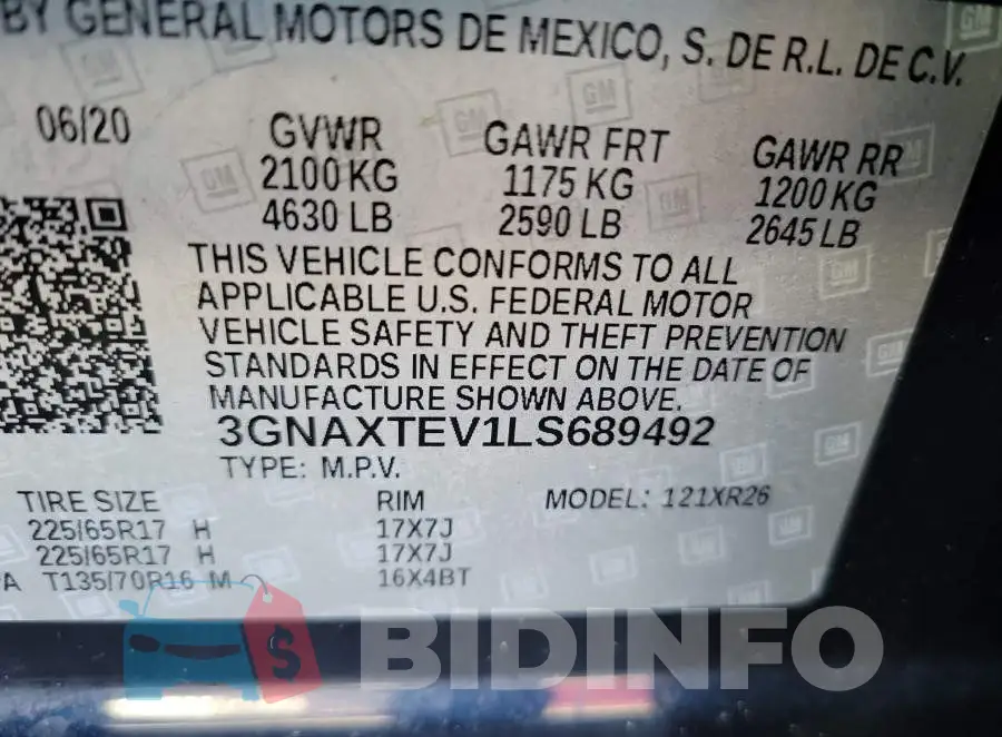 3GNAXTEV1LS689492 Photo# 9